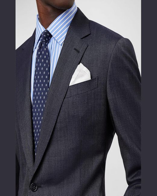 Ralph Lauren Purple Label Blue Kent Hand-Tailored Nailhead Suit for men