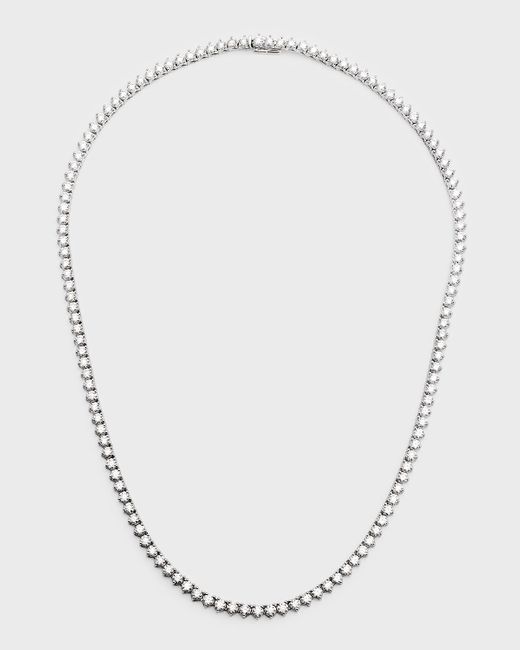 Neiman Marcus 18k White Gold Fg-si1 Diamond Necklace, 18"l