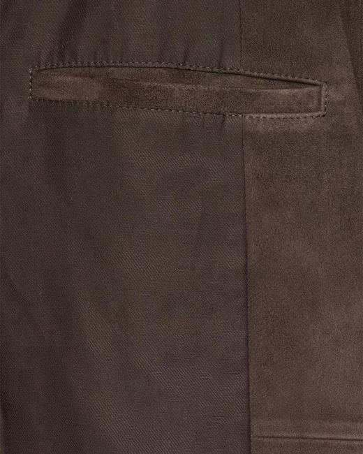 Vince Brown Apos;S Suede Notch Lapel Two-Button Blazer for men
