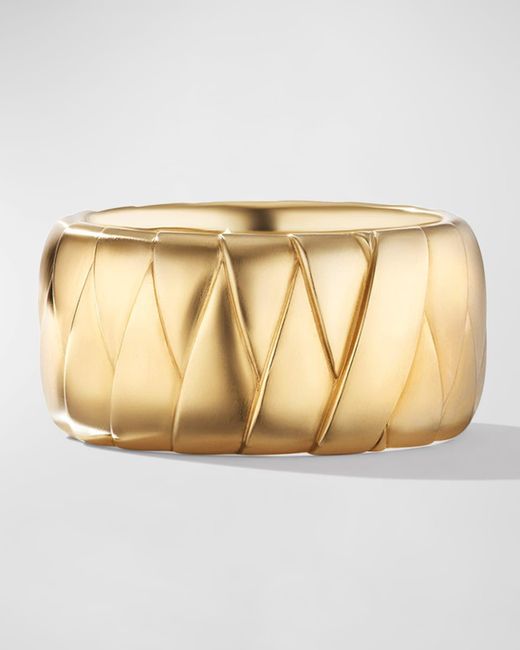 David Yurman Metallic Cairo Wrap Band Ring In 18k Gold, 12mm for men