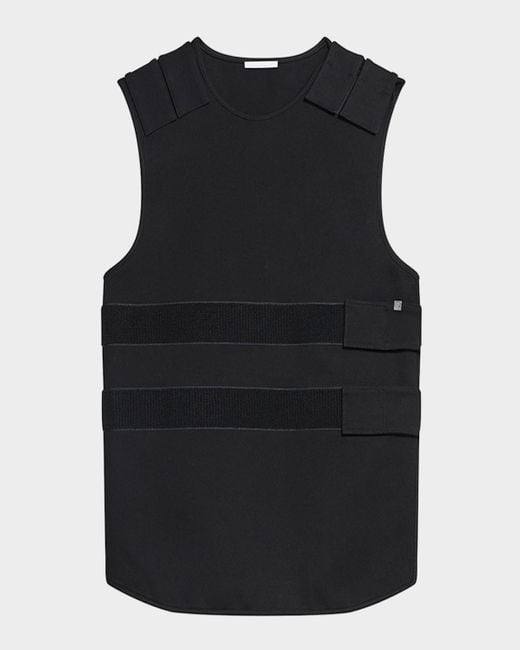 camelkleurig lang vest