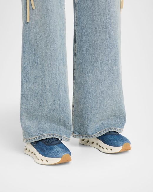 Loewe Blue Cloudtilt Denim Sneakers