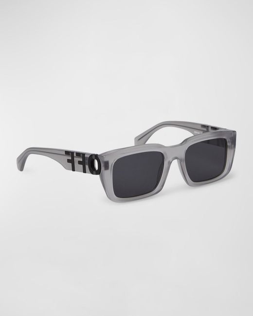 Off-White c/o Virgil Abloh Multicolor Hays Acetate Rectangle Sunglasses for men
