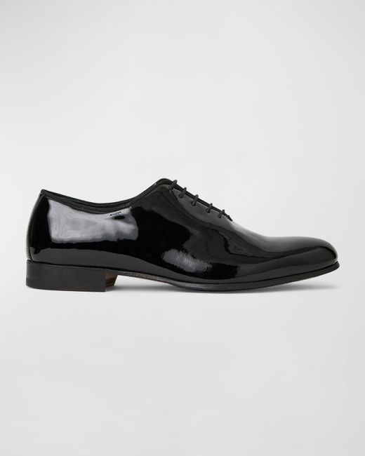 Bruno Magli Black Naso Patent Oxford Loafers for men