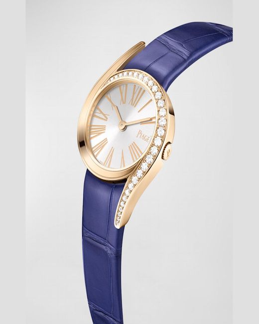 Piaget Blue Limelight Gala 26mm 18k Rose Gold Diamond Watch