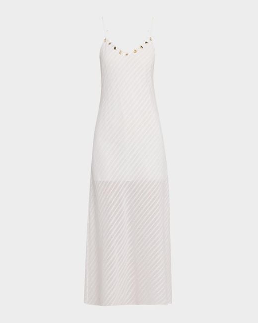 Generation Love White Marcella Stripe Charm Maxi Dress