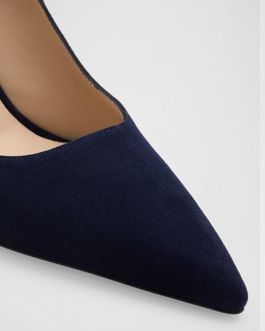 Stuart Weitzman Blue Stuart Power Suede Pumps