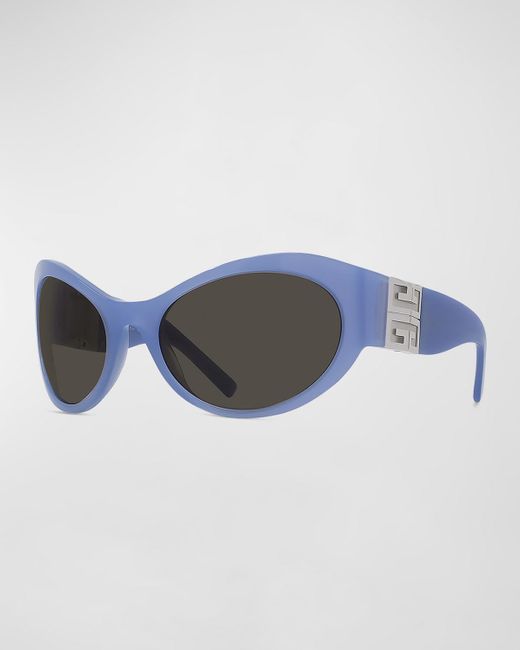 Givenchy Blue 4g Round Sunglasses