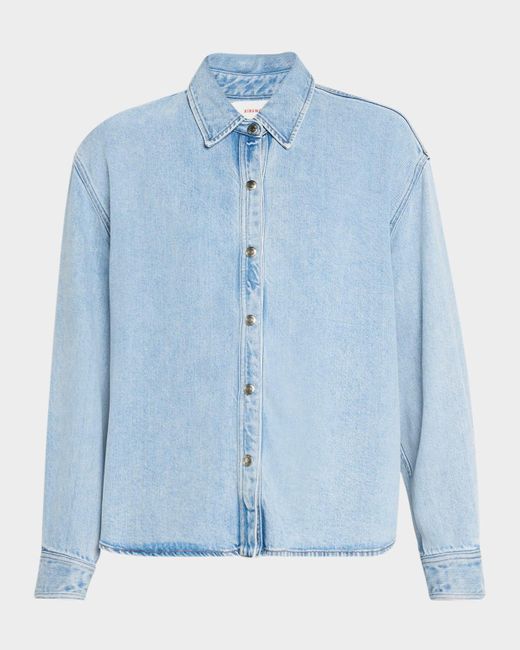 Xirena Blue Gia Collared Chambray Button-Front Shirt
