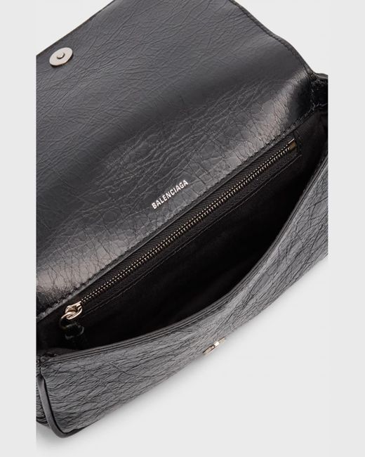 Balenciaga Black Le Cagole Mini Flap Crossbody Bag for men