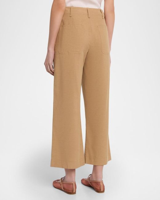 Rag & Bone Natural Allison Crop Flared Pants