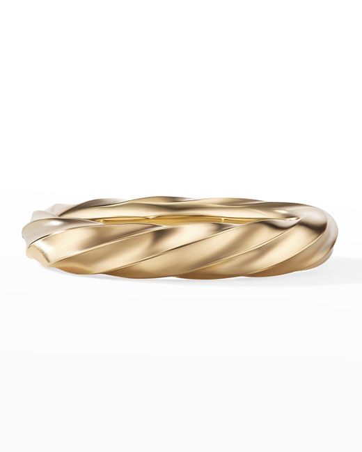 David Yurman Natural Cable Edge Ring In 18k Gold, 4mm, Size 9