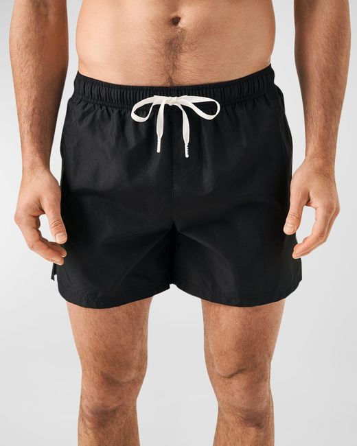 Eton of Sweden Black Fast-Dry Drawstring Swim Shorts for men