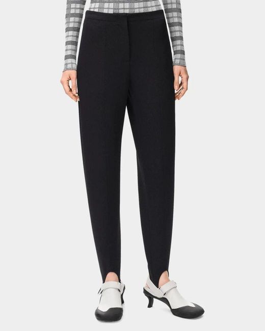Loewe Blue Wool Stirrup Trousers