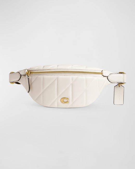 COACH Natural Pillow Quilted Leather Belt Bag