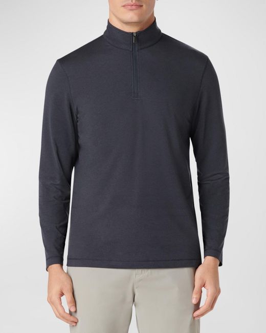 Bugatchi Blue Apos;S Uv50 Performance Quarter-Zip Sweater for men