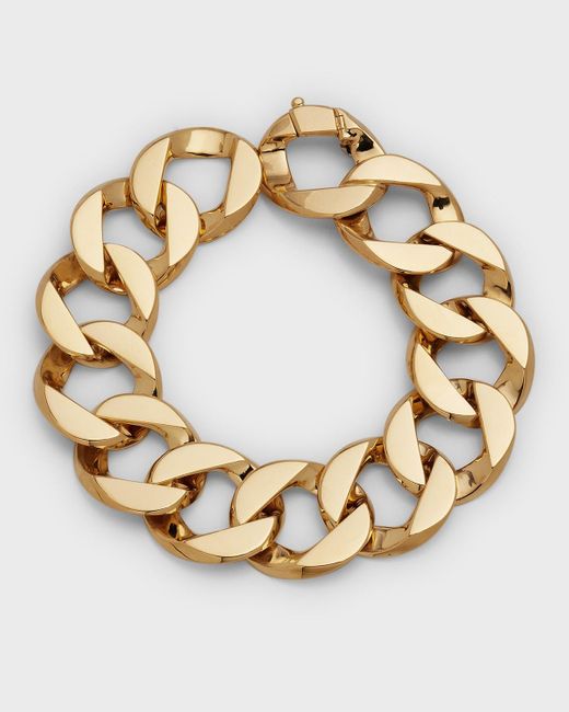 Verdura Metallic 18k Yellow Gold Curb-link Bracelet