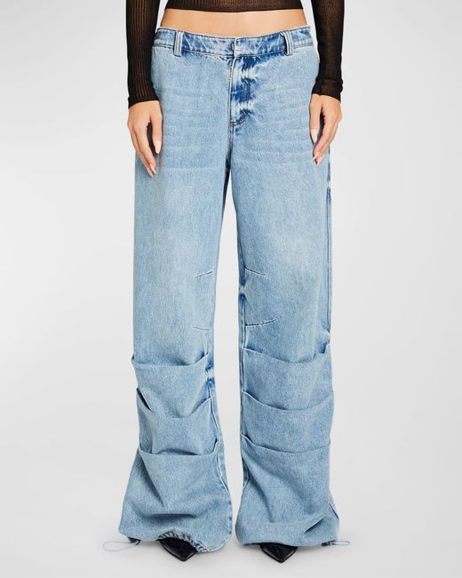 SER.O.YA Blue Chelle Low-Rise Baggy Jeans