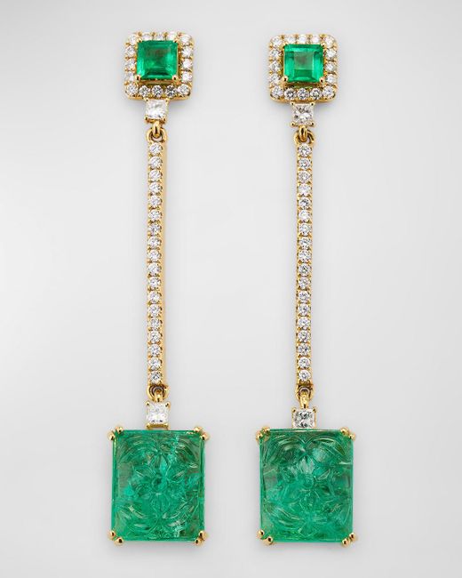 Goshwara Green G-One 18K & Diamond Earrings