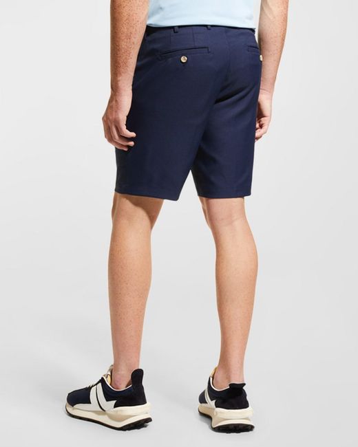 Peter Millar Blue Apos;S Salem High Drape Performance Shorts for men