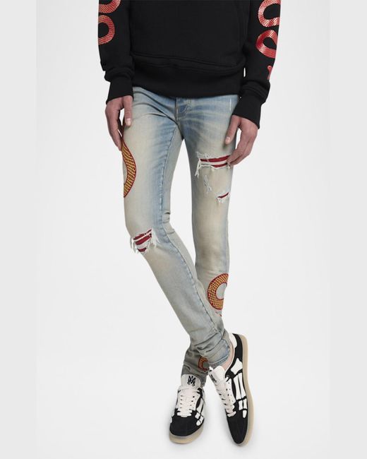 Amiri Black Pacific Bones Low-Top Sneakers for men