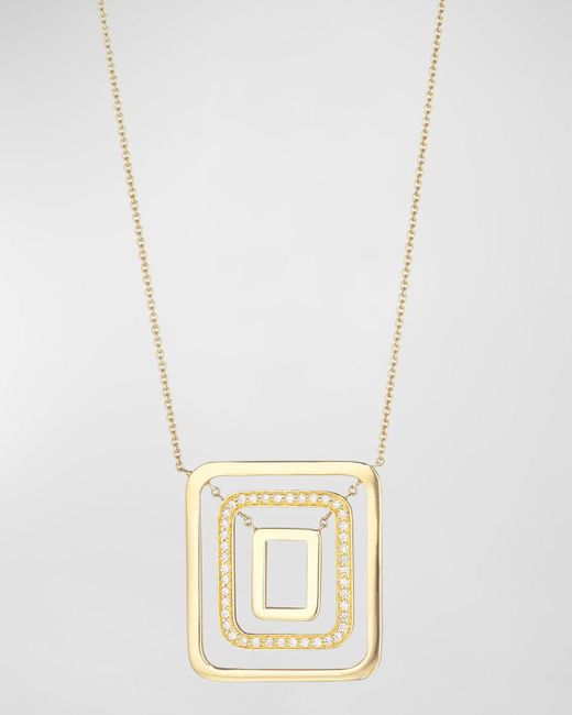 Mimi So Metallic 18k Diamond Piece Pendant Necklace