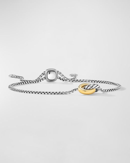 David Yurman Metallic Petite Cable Linked Hoop Bracelet