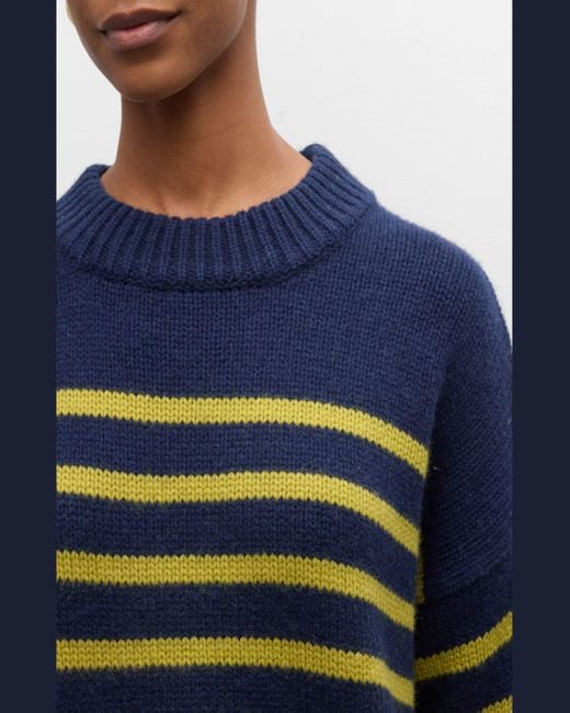 La ligne striped cashmere sweater best sale