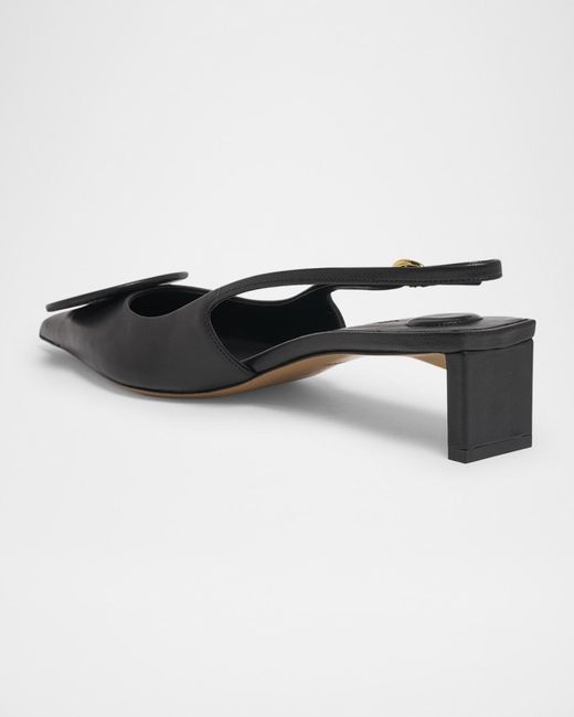 Jacquemus Black Les Duelo Slingback Pumps