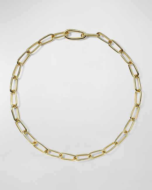 Ippolita Metallic 18k Classico Tapered Link Necklace, 18"l