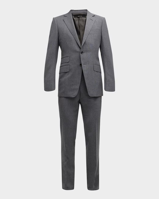 Tom Ford Gray Apos;S O & Apos;Connor Solid Wool Suit for men