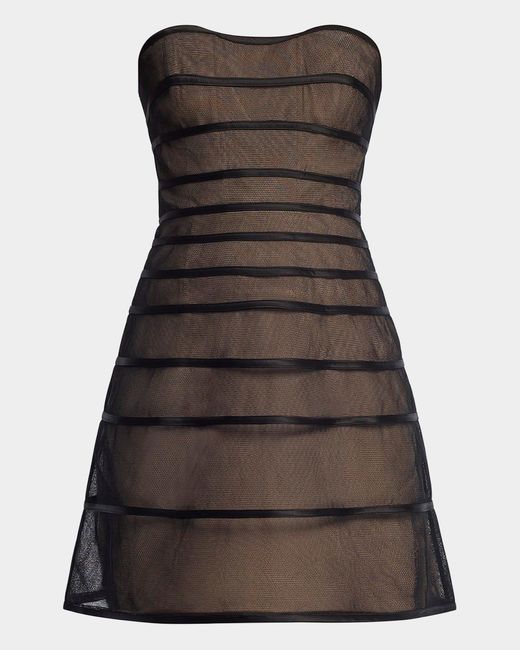 bcbg brown strapless dress Beautiful vintage toffee brown BCBG Maxazria