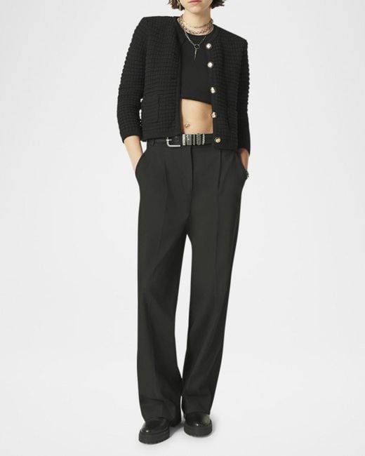 Ba&sh Black Gaspard Cardigan
