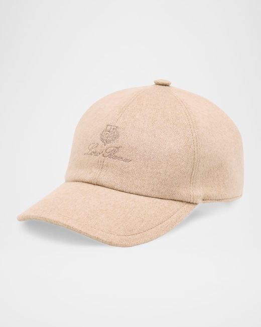 Loro Piana Natural Storm System Cashmere Baseball Hat for men