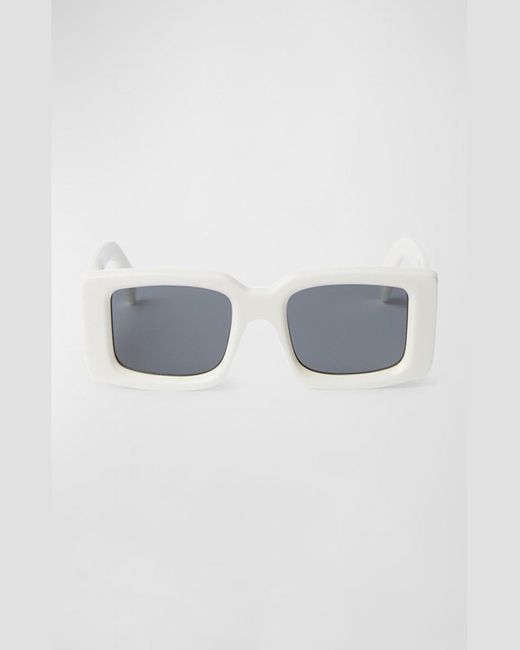 Off-White c/o Virgil Abloh Blue Arthur Arrows Acetate Rectangle Sunglasses for men