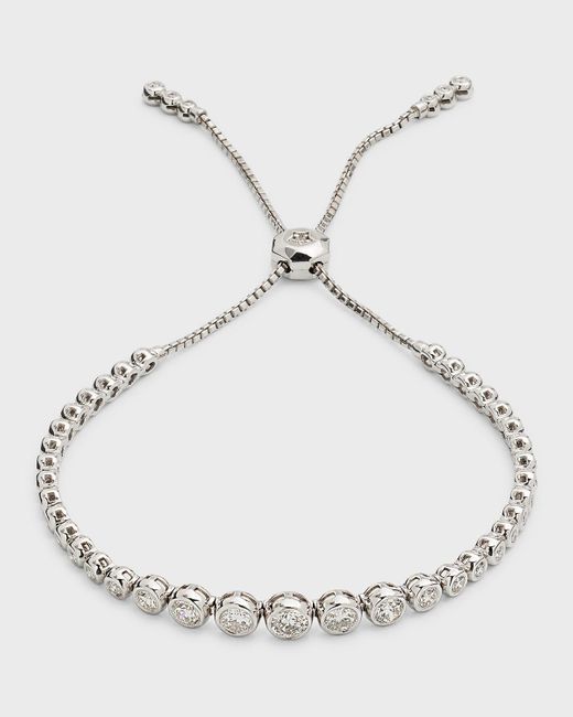 Cassidy Diamonds Natural 18k Adjustable Diamond Bezel Bracelet