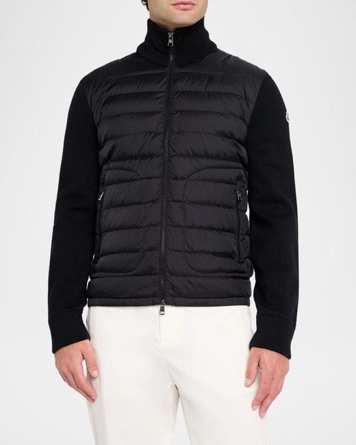 Moncler Blue Apos;S Mock Turtleneck Jacket for men
