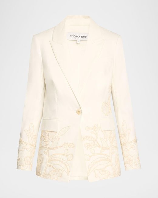 Veronica Beard Natural Long And Lean Dickey Jacket