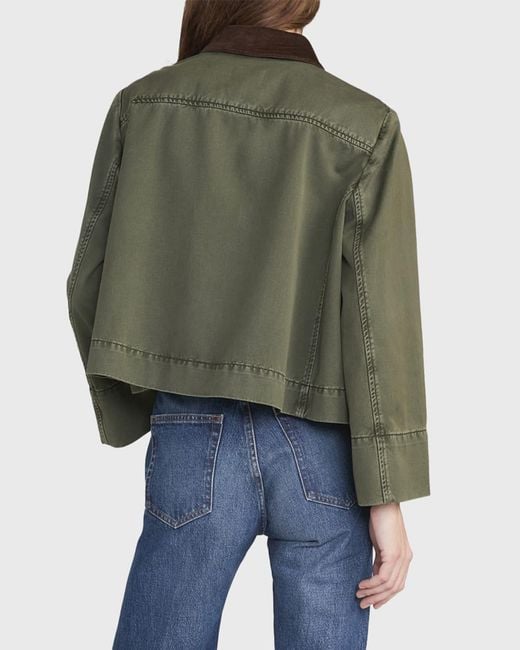 FRAME Green The Mini Swing Jacket