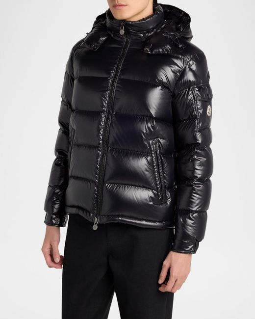 Moncler Black Apos;S Hooded Down Puffer Jacket for men