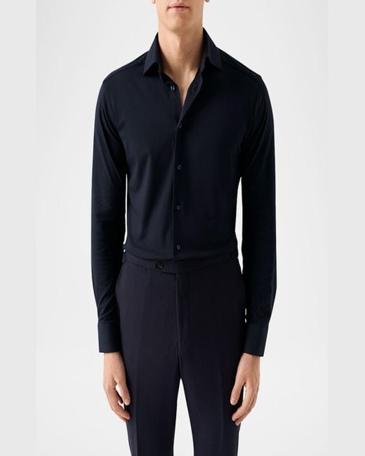 Eton of Sweden Blue Slim-Fit 4Flex Sport Shirt for men