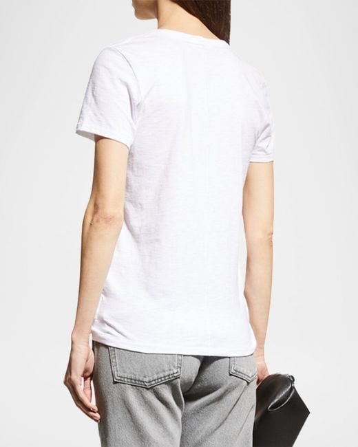 Rag & Bone White The Vee Basic T-Shirt