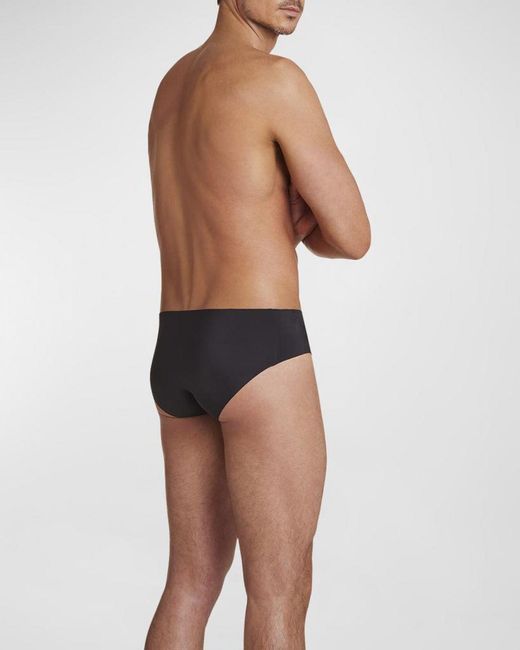 Commando Black Apos;S Bonded Microtech Briefs for men