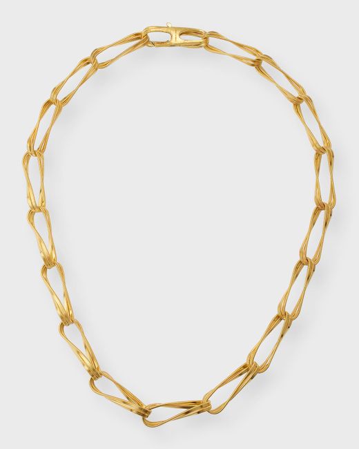 Marco Bicego Metallic 18k Gold Marrakech Double Link Necklace