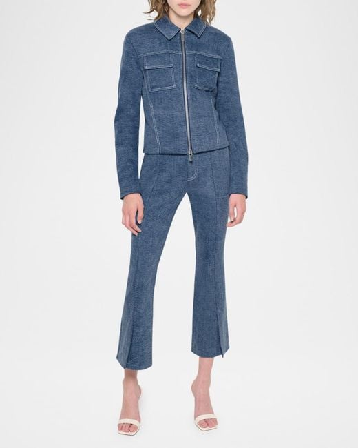 AS by DF Blue Gianna Denim Zip Jacket