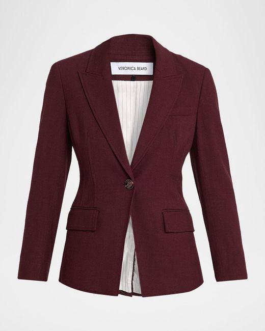Veronica Beard Purple Isaac Dickey Jacket