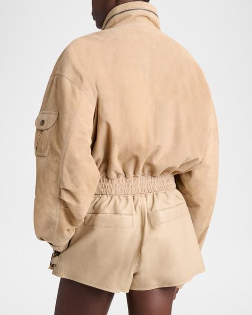 Balmain Natural Suede Multi-Pocket Utility Jacket