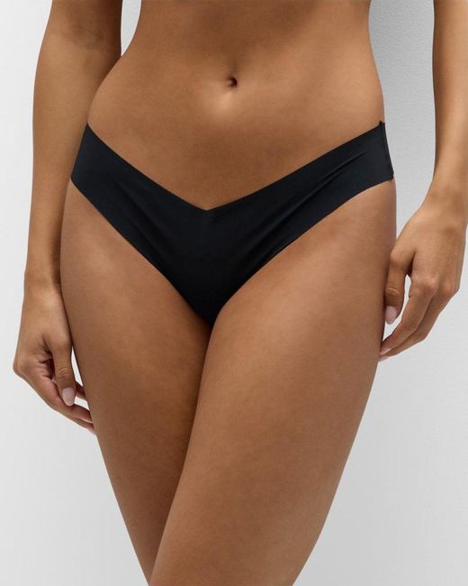 Commando Black Classic Solid Thong