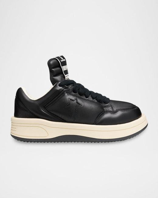 Rick Owens Black X Converse Turbowpn Ox Leather Low-Top Sneakers for men