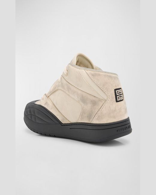 Givenchy Natural New Line Mid-Top Skate Sneakers for men